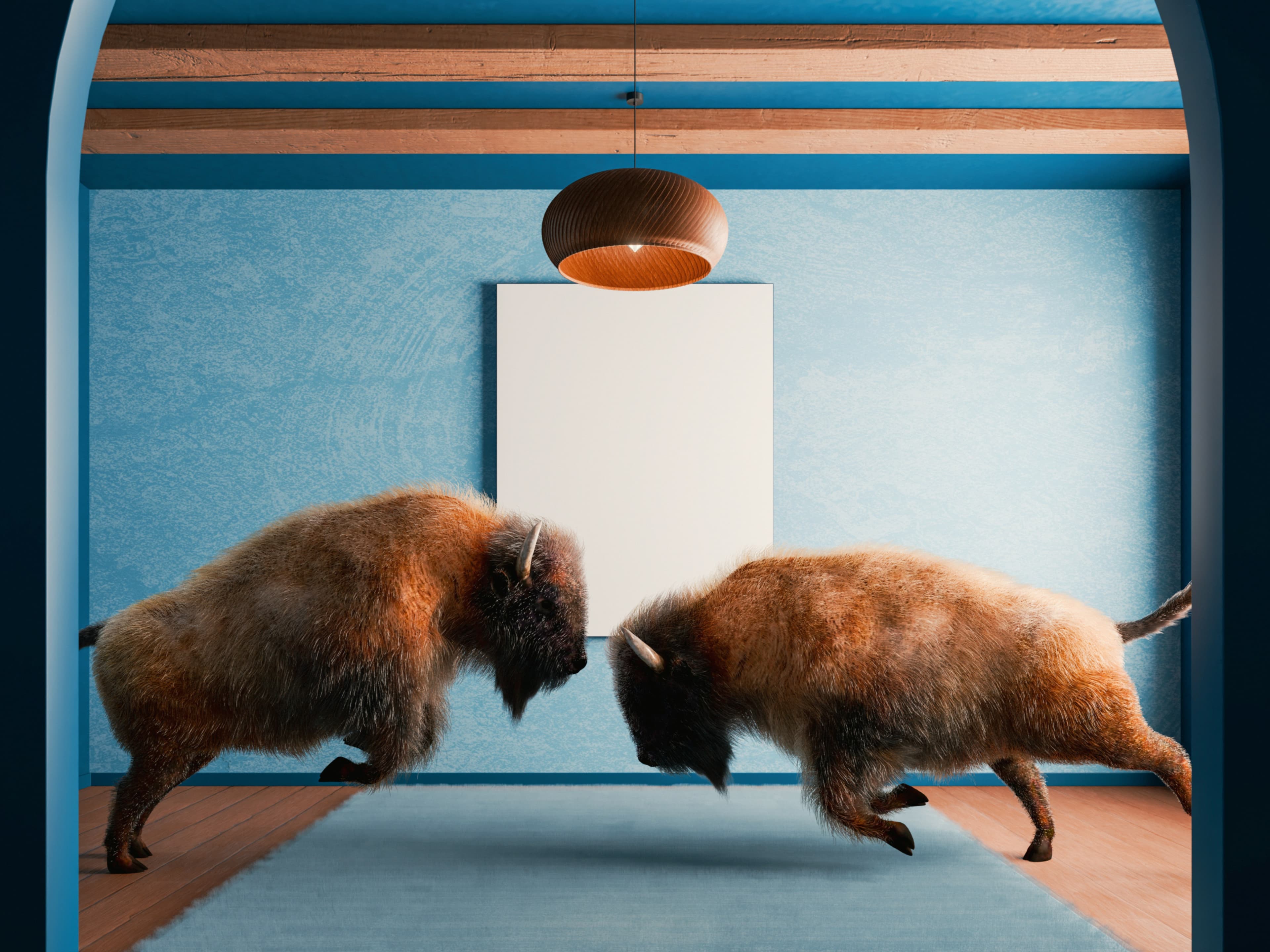 Lighting setup and render frame from Project Zeta